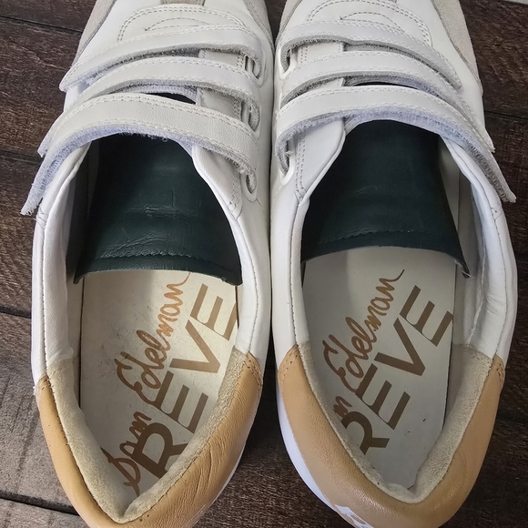 Sam Edelman Jo White Round Toe Breathable Slip On Triple Strap Low Top Size 11 - Picture 10 of 12